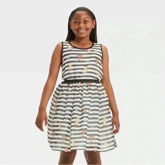 Barbie Dress Girls Size XL (14-16) Black White Barbiecore Target NWT - Picture 3 of 7